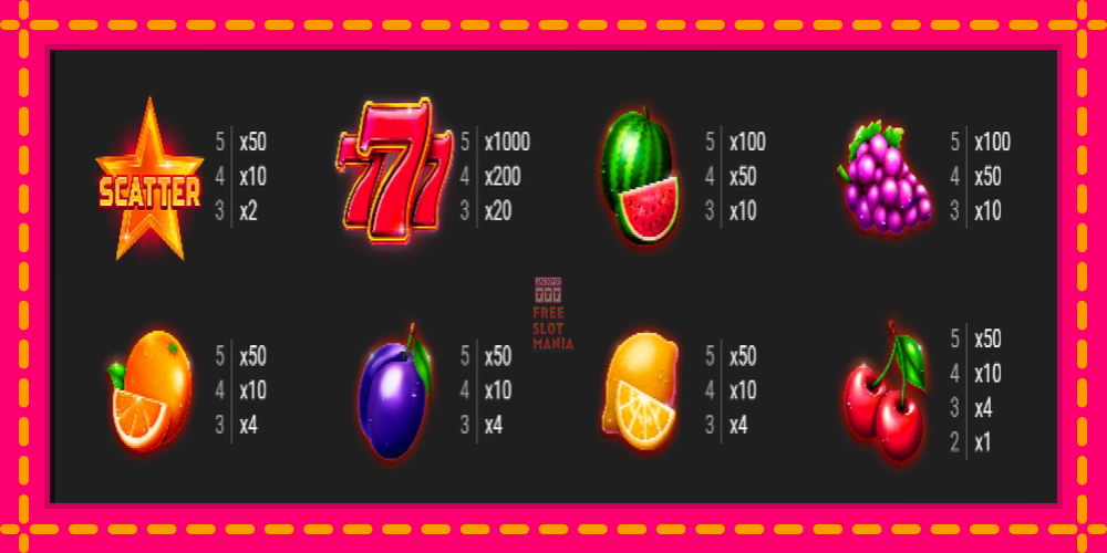 Automat Lucky Fruit Spins Bonus Buy z jasną grafiką, zdjęcie 4