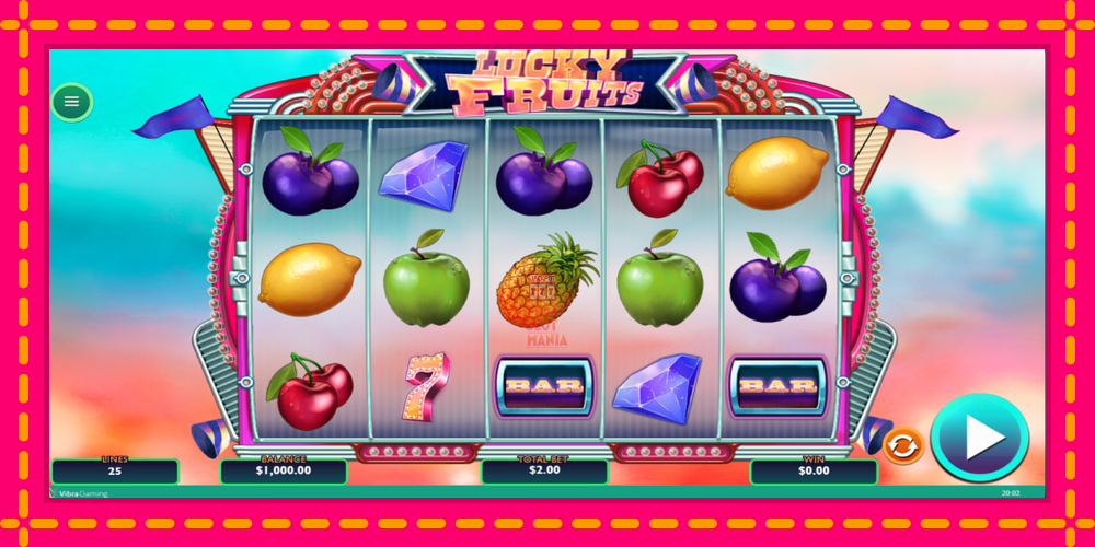 Automat Lucky Fruits z jasną grafiką, zdjęcie 2