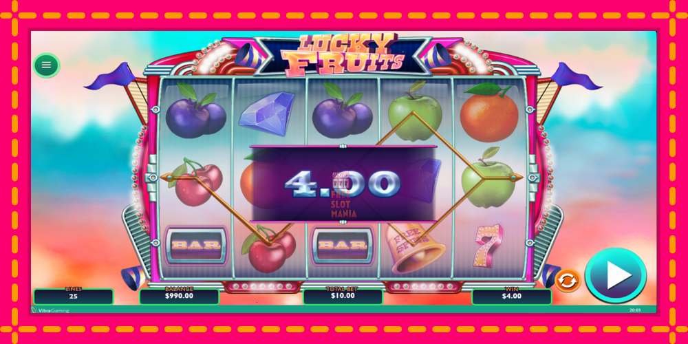 Automat Lucky Fruits z jasną grafiką, zdjęcie 3