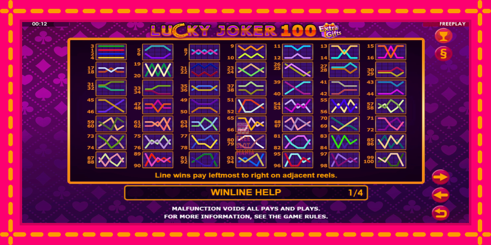 Automat Lucky Joker 100 Extra Gifts z jasną grafiką, zdjęcie 6