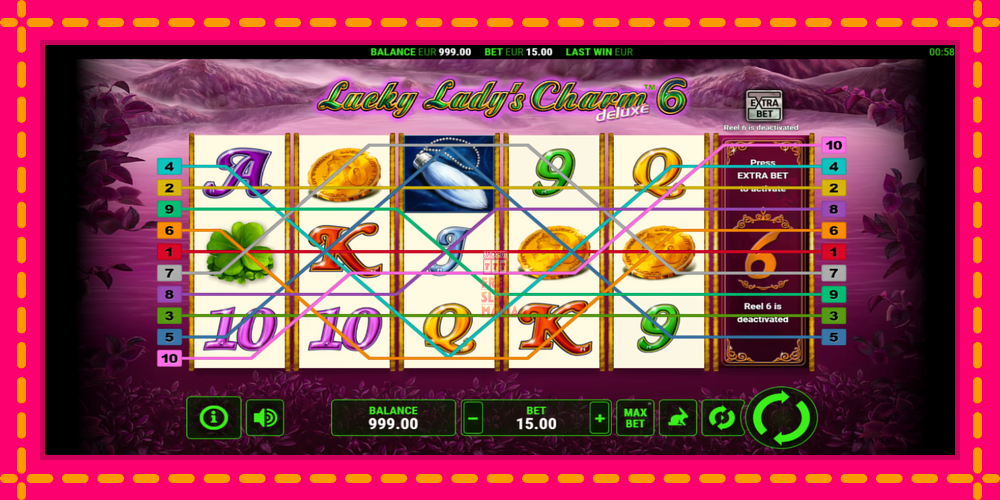 Automat Lucky Ladys Charm Deluxe 6 z jasną grafiką, zdjęcie 1