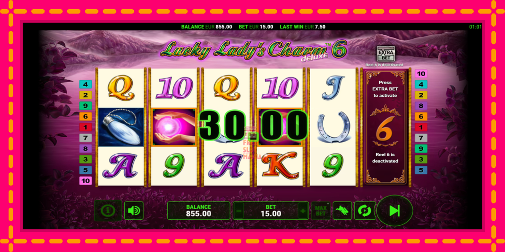 Automat Lucky Ladys Charm Deluxe 6 z jasną grafiką, zdjęcie 3