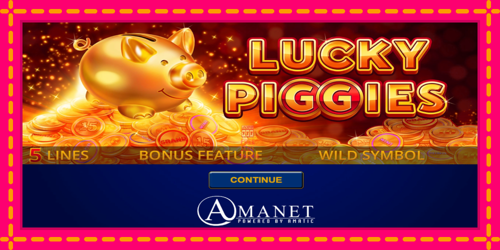 Automat Lucky Piggies z jasną grafiką, zdjęcie 1