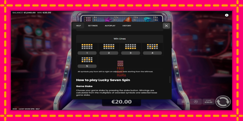 Automat Lucky Seven Spin z jasną grafiką, zdjęcie 7