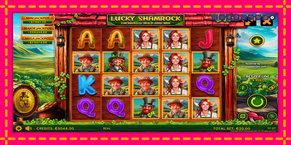 Automat Lucky Shamrock - Enchanted Hold and Win z jasną grafiką, zdjęcie 2