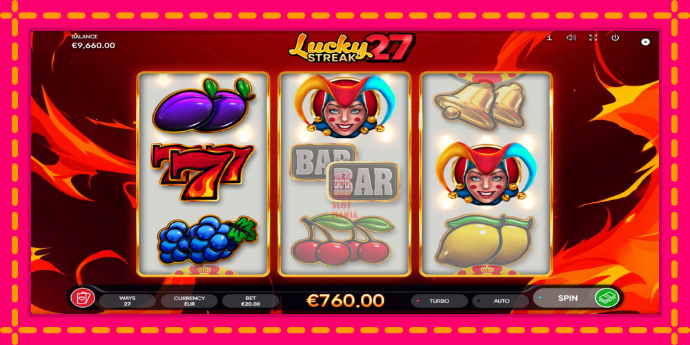 Automat Lucky Streak 27 z jasną grafiką, zdjęcie 2