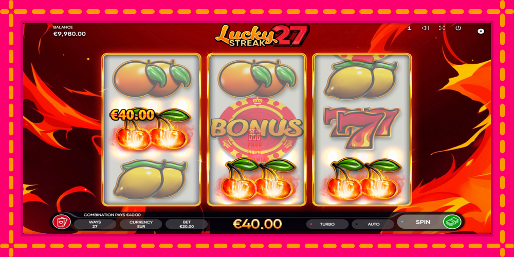 Automat Lucky Streak 27 z jasną grafiką, zdjęcie 4