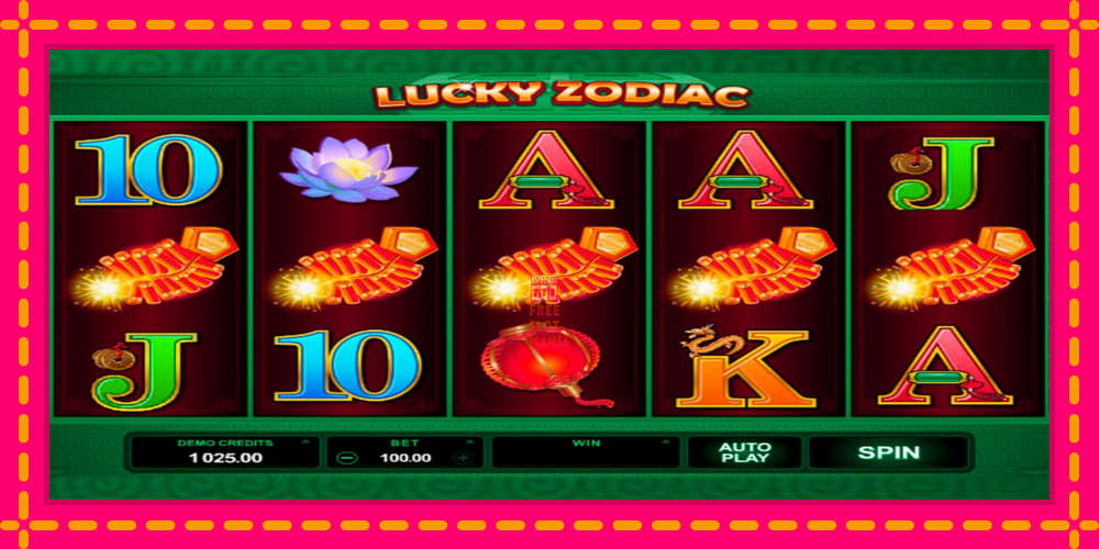 Automat Lucky Zodiac z jasną grafiką, zdjęcie 1