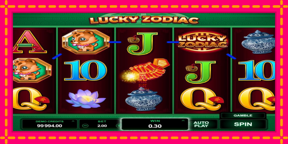 Automat Lucky Zodiac z jasną grafiką, zdjęcie 3