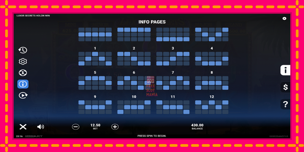 Automat Luxor Secrets Holdn Win z jasną grafiką, zdjęcie 7