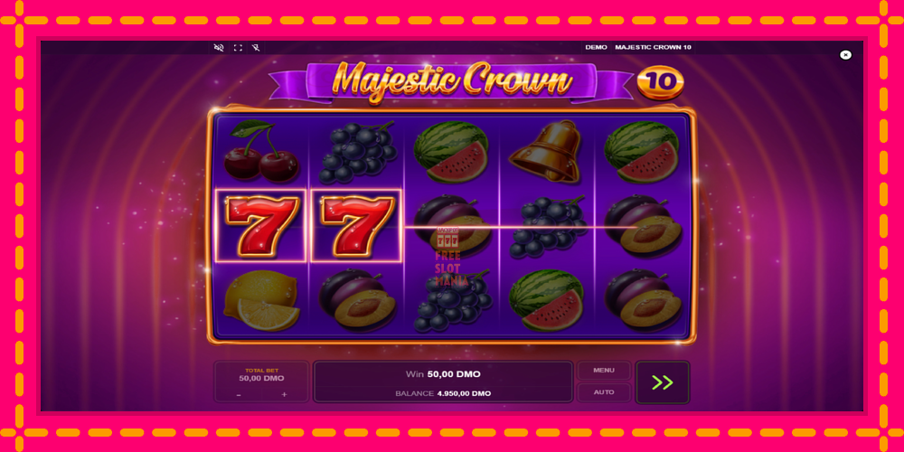 Automat Majestic Crown 10 z jasną grafiką, zdjęcie 3