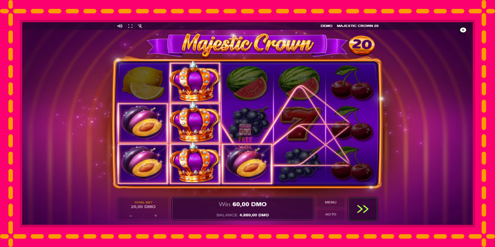 Automat Majestic Crown 20 z jasną grafiką, zdjęcie 3