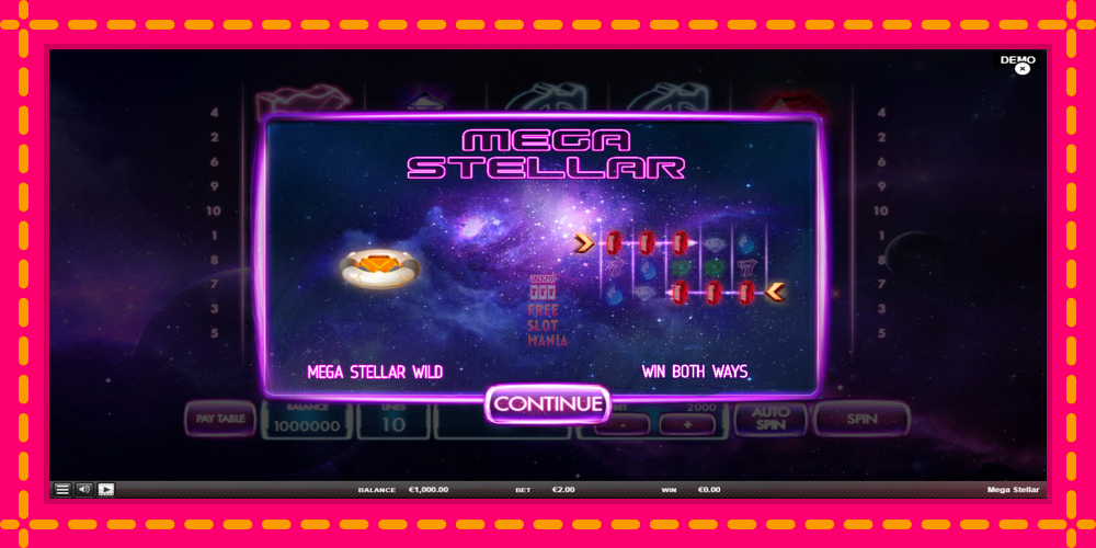 Automat Mega Stellar z jasną grafiką, zdjęcie 1