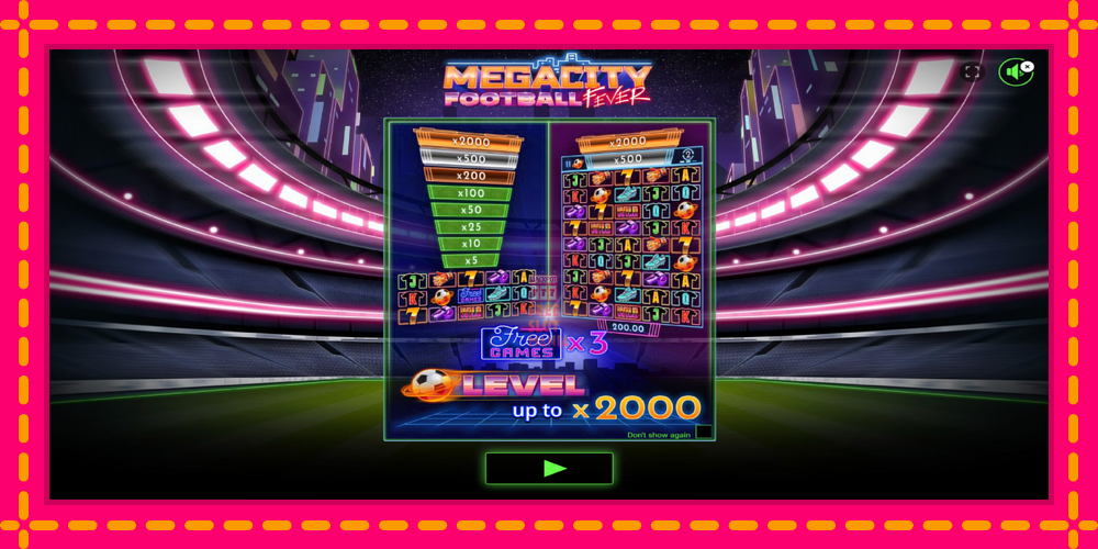 Automat Megacity Football Fever z jasną grafiką, zdjęcie 2