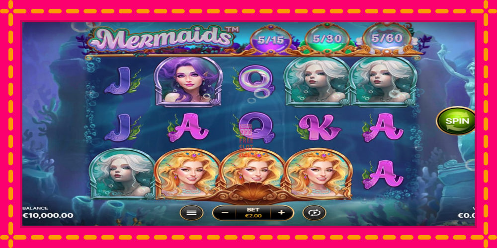 Automat Mermaids z jasną grafiką, zdjęcie 1