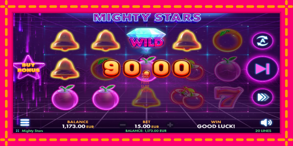 Automat Mighty Stars z jasną grafiką, zdjęcie 3