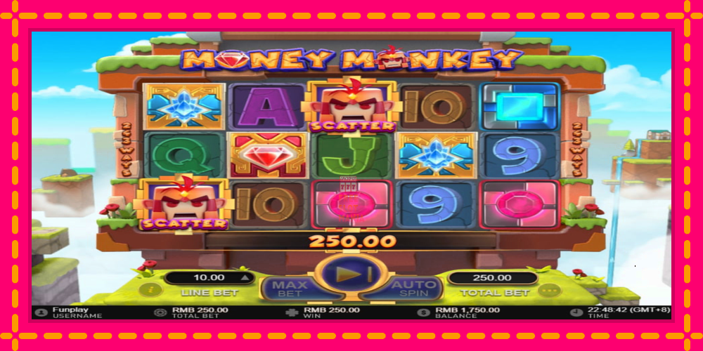 Automat Money Monkey z jasną grafiką, zdjęcie 3