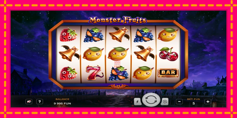 Automat Monster Fruits z jasną grafiką, zdjęcie 1