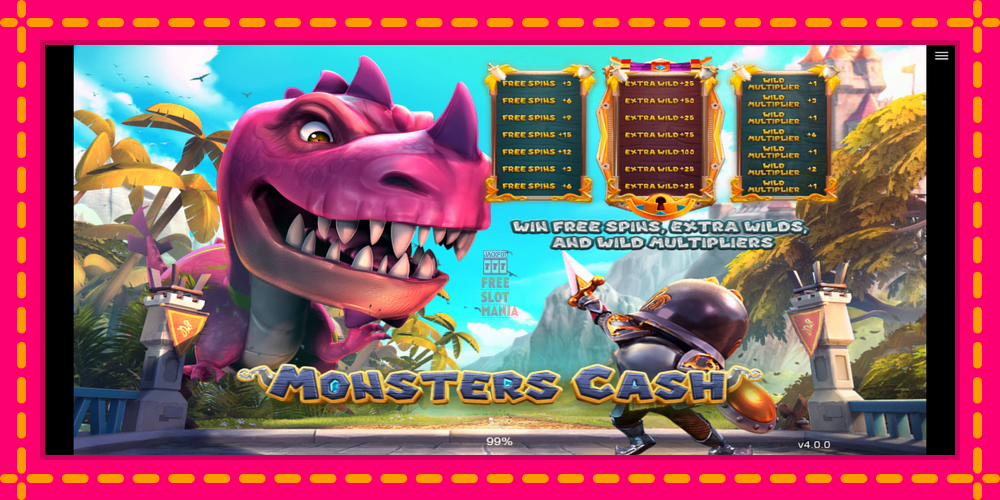 Automat Monsters Cash z jasną grafiką, zdjęcie 1