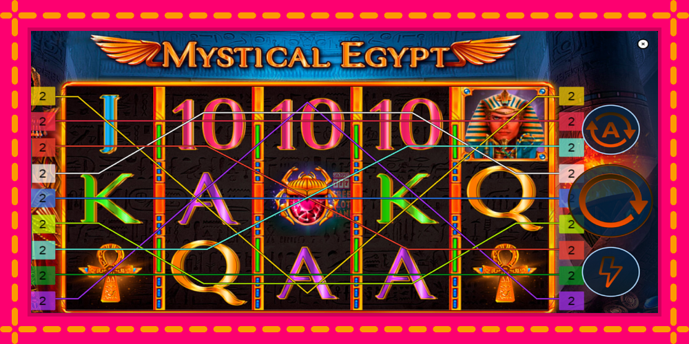 Automat Mystical Egypt z jasną grafiką, zdjęcie 2