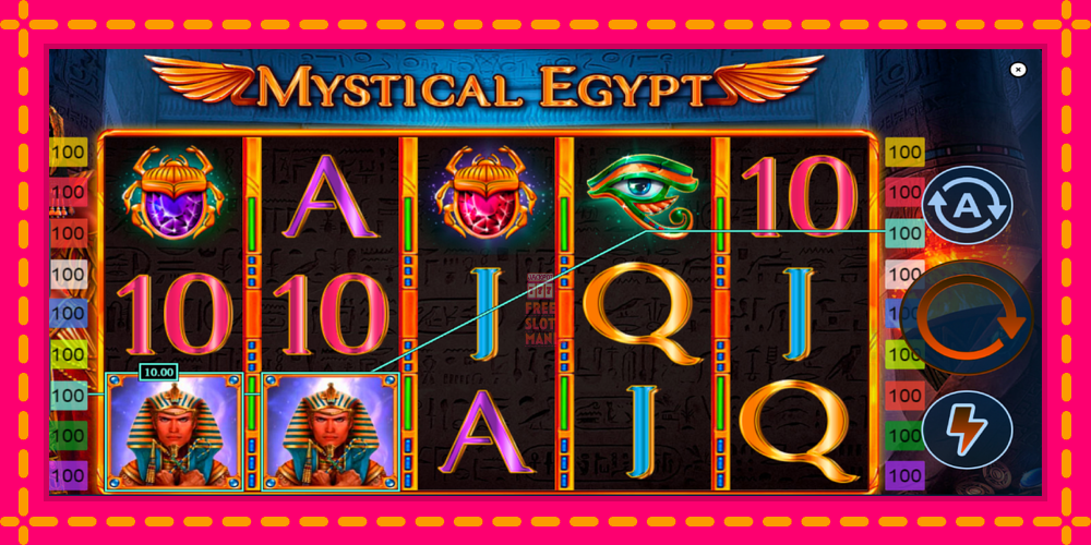 Automat Mystical Egypt z jasną grafiką, zdjęcie 3