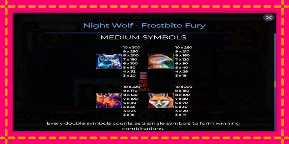 Automat Night Wolf - Frostbite Fury z jasną grafiką, zdjęcie 7