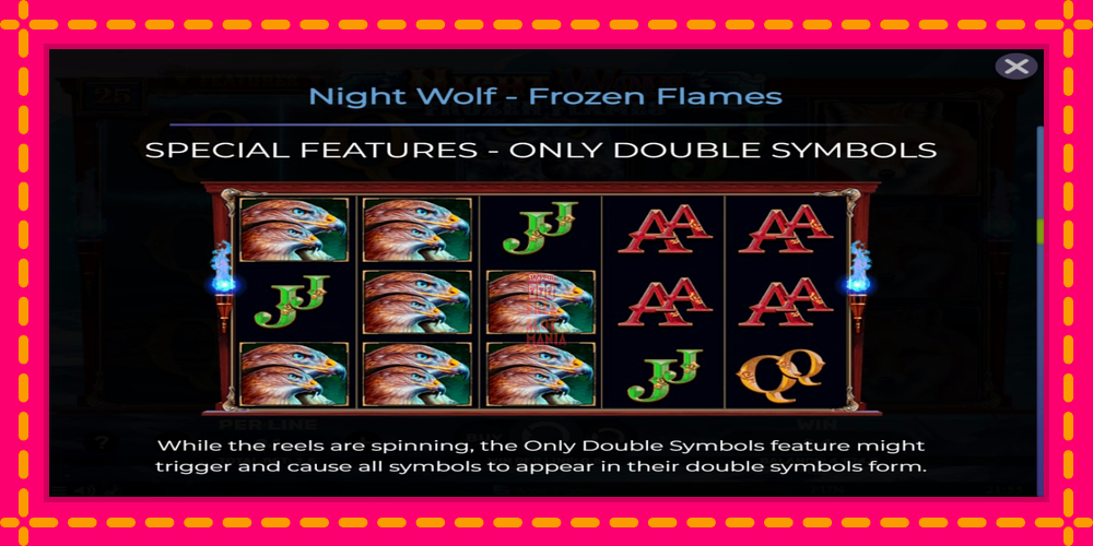 Automat Night Wolf - Frozen Flames z jasną grafiką, zdjęcie 5