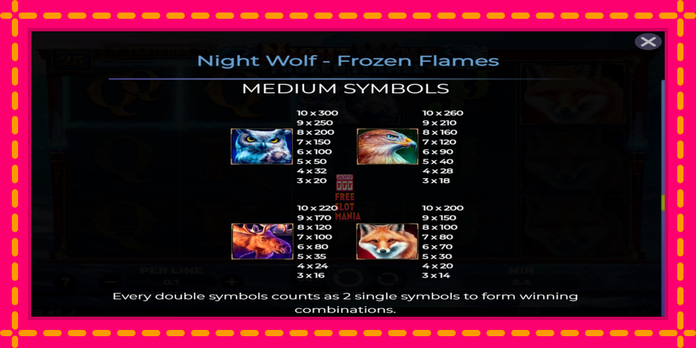 Automat Night Wolf - Frozen Flames z jasną grafiką, zdjęcie 7