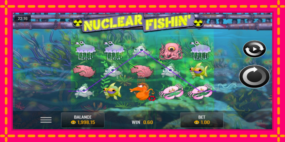 Automat Nuclear Fishin’ z jasną grafiką, zdjęcie 2