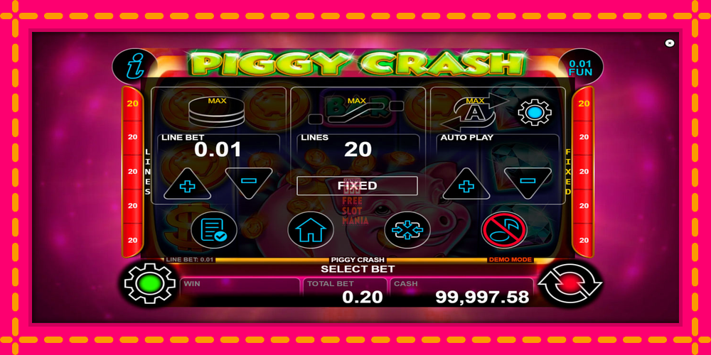 Automat Piggy Crash z jasną grafiką, zdjęcie 5