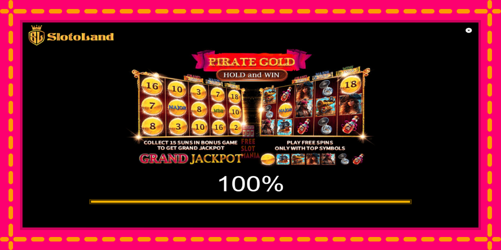 Automat Pirate Gold Hold and Win z jasną grafiką, zdjęcie 1