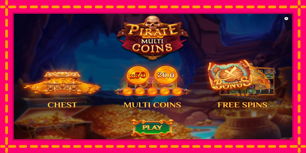 Automat Pirate Multi Coins z jasną grafiką, zdjęcie 1