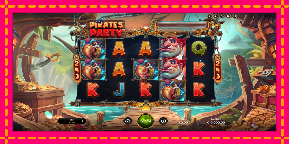 Automat Pirates Party z jasną grafiką, zdjęcie 2