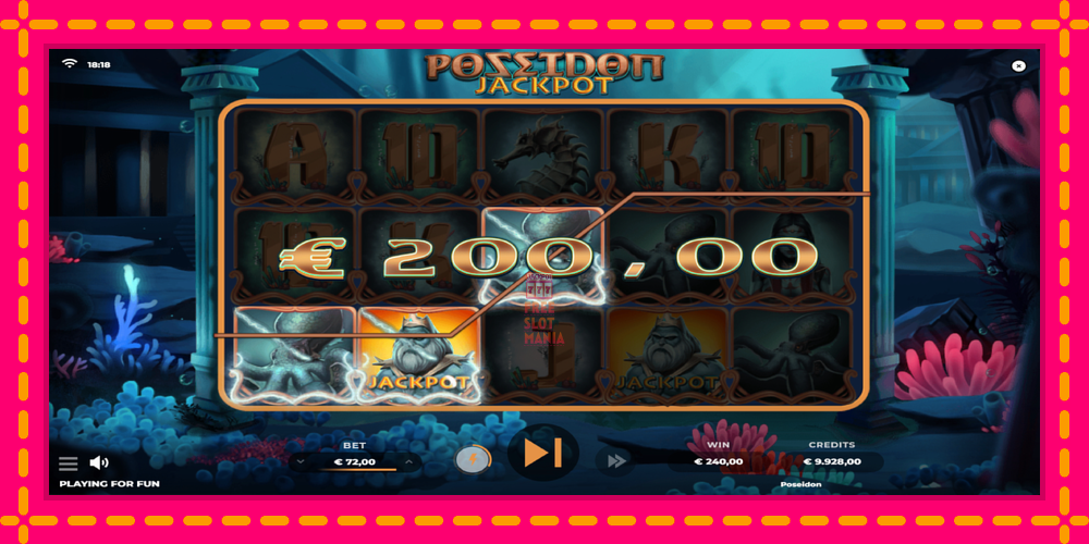 Automat Poseidon Jackpot z jasną grafiką, zdjęcie 2