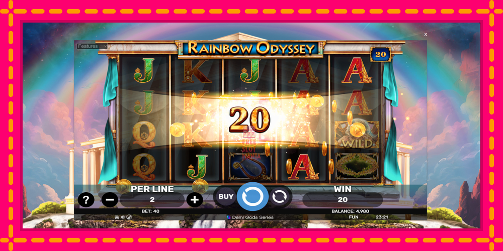 Automat Rainbow Odyssey z jasną grafiką, zdjęcie 3