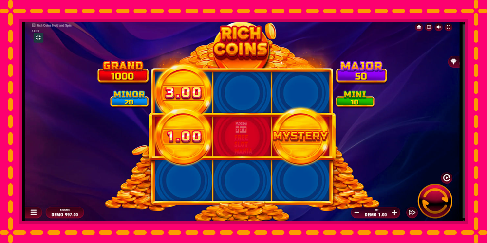 Automat Rich Coins Hold and Spin z jasną grafiką, zdjęcie 2