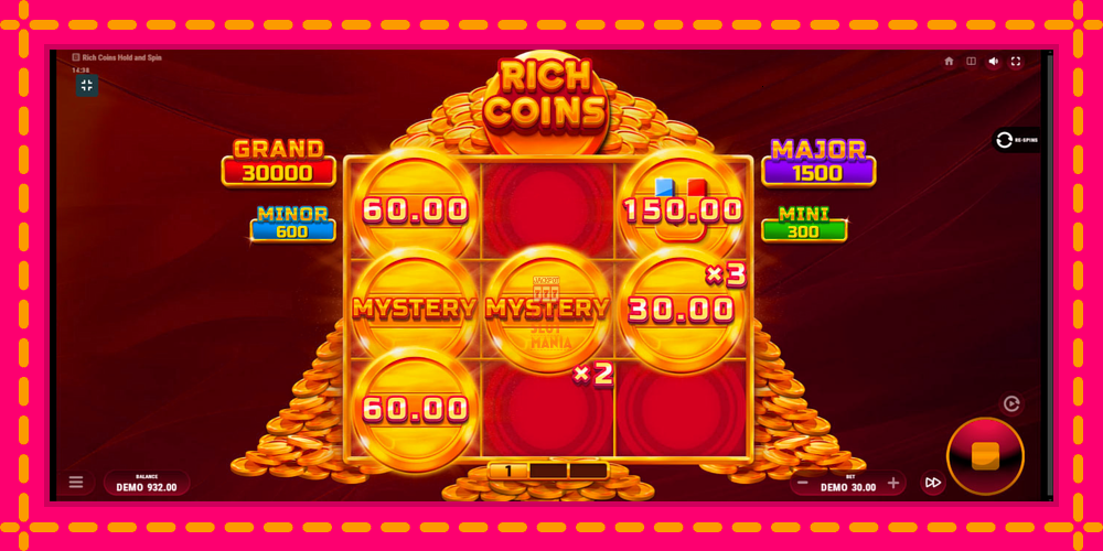 Automat Rich Coins Hold and Spin z jasną grafiką, zdjęcie 4