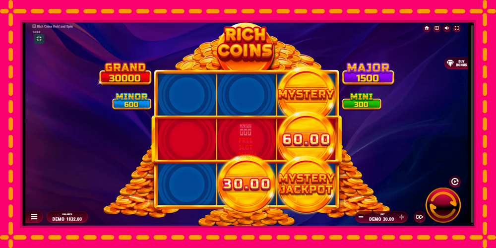 Automat Rich Coins Hold and Spin z jasną grafiką, zdjęcie 5