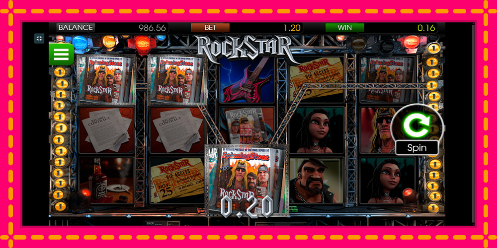 Automat Rockstar z jasną grafiką, zdjęcie 4