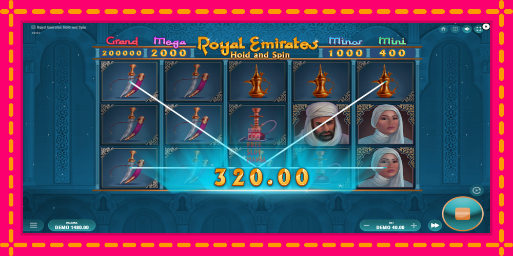 Automat Royal Emirates Hold and Spin z jasną grafiką, zdjęcie 4