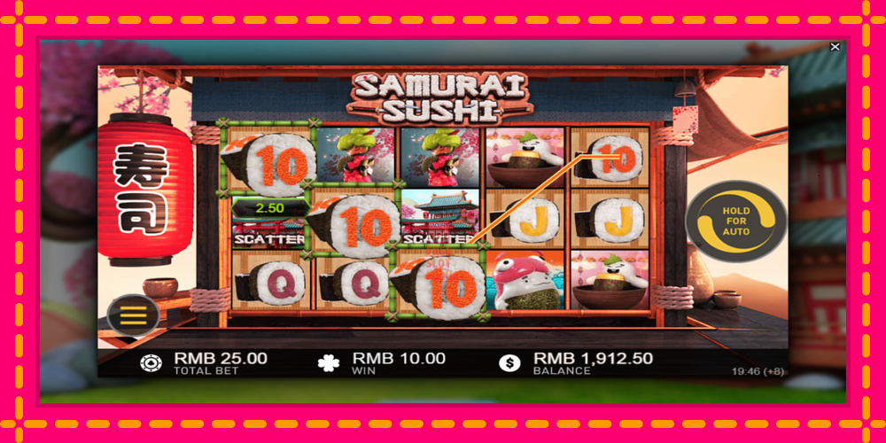 Automat Samurai Sushi z jasną grafiką, zdjęcie 3