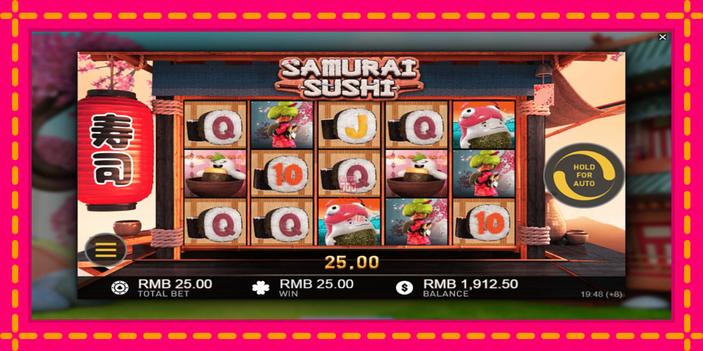 Automat Samurai Sushi z jasną grafiką, zdjęcie 4