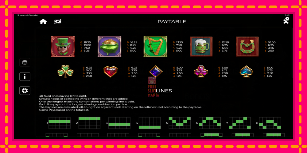 Automat Shamrock Surprise z jasną grafiką, zdjęcie 6