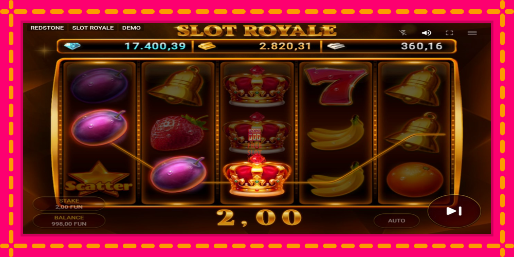 Automat Slot Royale z jasną grafiką, zdjęcie 3