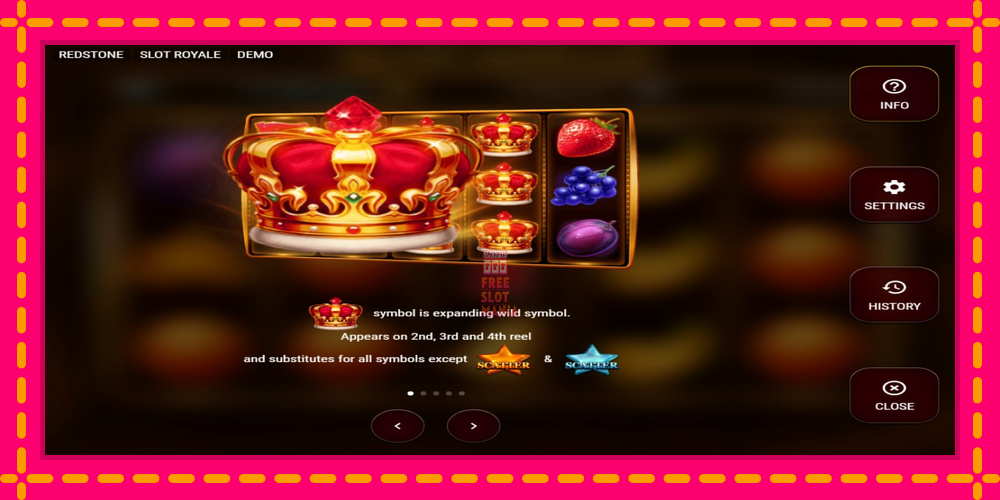 Automat Slot Royale z jasną grafiką, zdjęcie 4