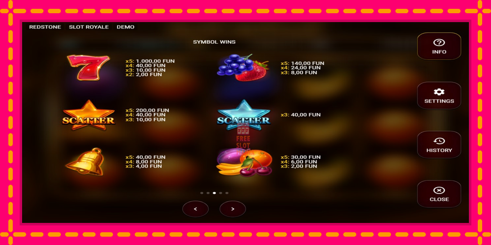 Automat Slot Royale z jasną grafiką, zdjęcie 6