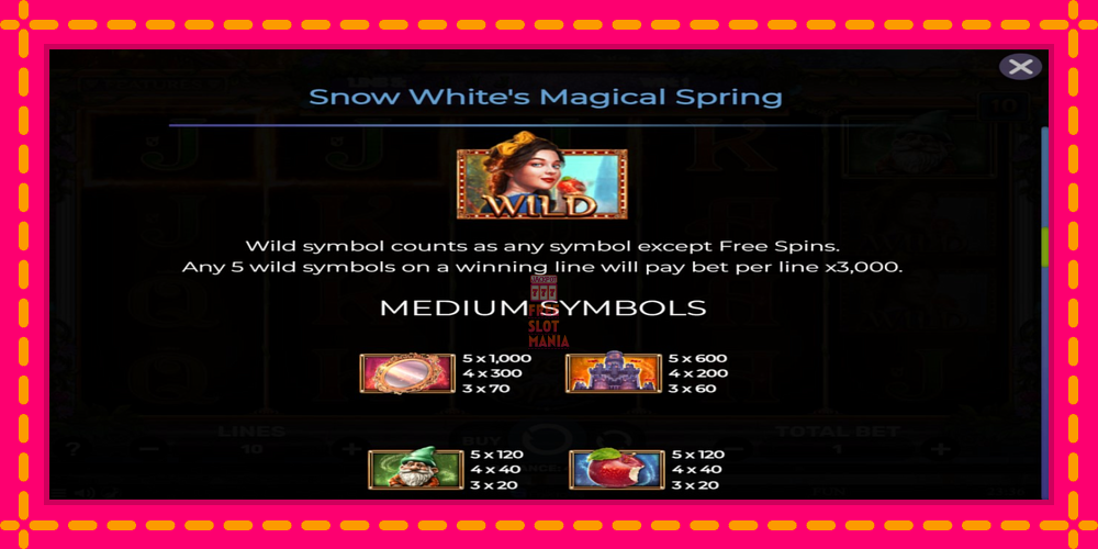 Automat Snow Whites Magical Spring z jasną grafiką, zdjęcie 5