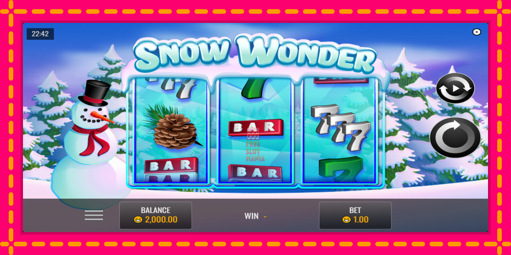 Automat Snow Wonder z jasną grafiką, zdjęcie 1