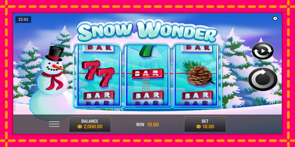 Automat Snow Wonder z jasną grafiką, zdjęcie 2