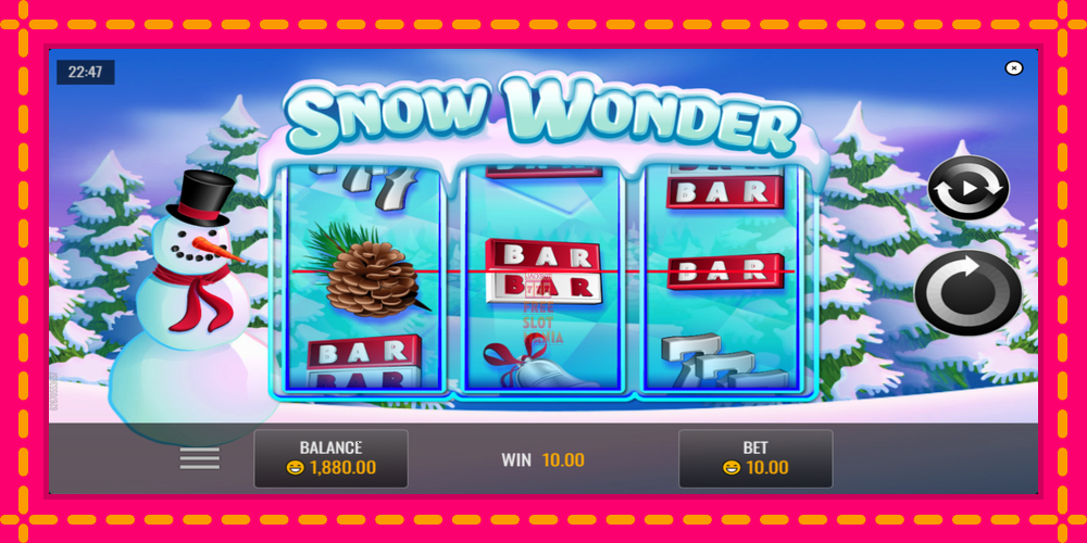 Automat Snow Wonder z jasną grafiką, zdjęcie 4